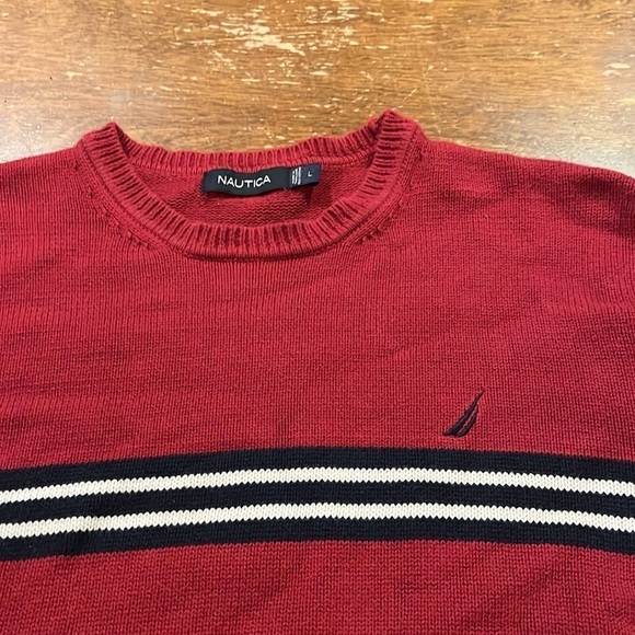 Nautica Crew Neck pull over Sweater - Picture 3 of 5